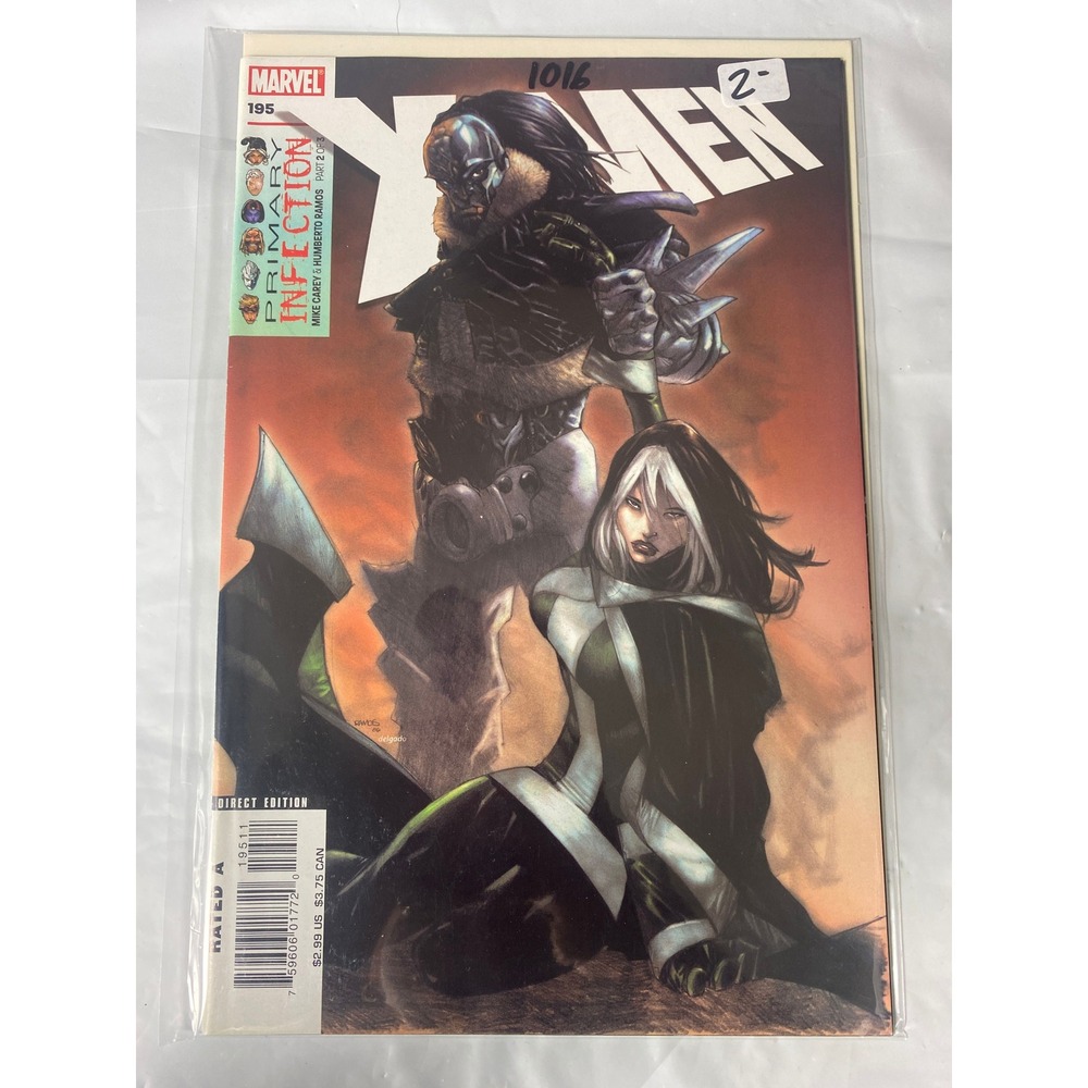Marvel X-Men #195 Primary Infection Part 2 Humberto Ramos Rogue Cover‎ 2007